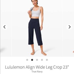 Align wide leg crop